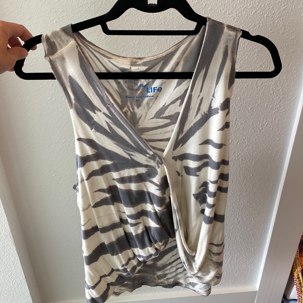 Blue Life-Tie dye tank